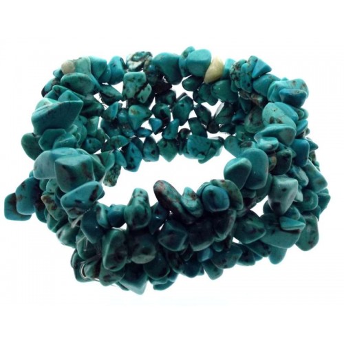 Turquenite Gemstone Cuff Bracelet